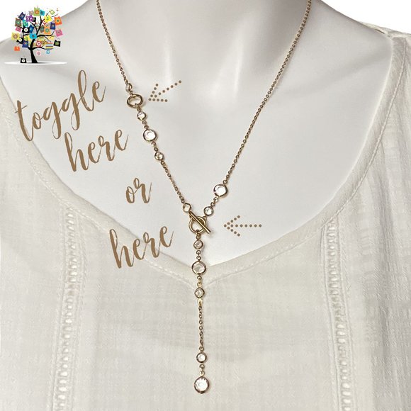 Jewelry - Stainless Steel Long Necklace Toggle Closure